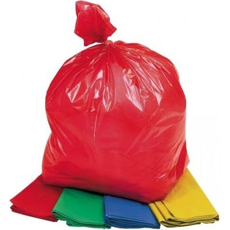 20 x Yellow Coloured Refuse Bags 18x29x39"