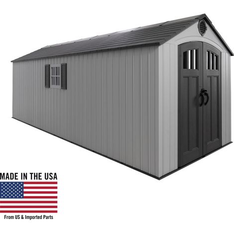 Lifetime 8-ft x 20-ft Outdoor Storage Shed (1/5)