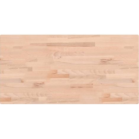Comptoir de salle de bain 100x50x4 cm bois massif de hêtre