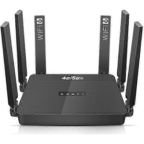 Routeur cellulaire 4G/5G LTE, routeur Wi-Fi 6 avec emplacement pour carte SIM et batterie, compatible avec les systèmes 32 bits et les routeurs Wi-Fi sans fil HF européens