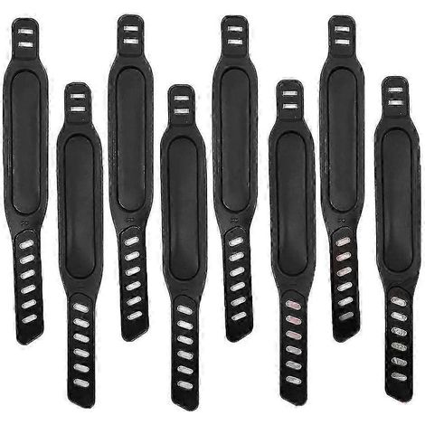 Ensemble de 8 sangles de pédales pour vélo d'exercice avec sangles réglables, compatible avec les vélos d'appartement ou de fitness. (1/5)