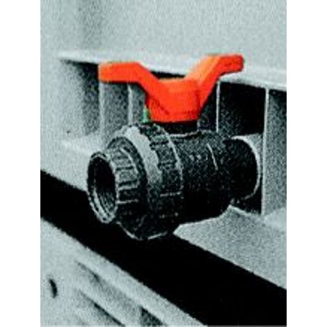 PROVOST - Vanne de vidange et bouchon pour caisse palette plastique - Kit Provost (1 pouce)