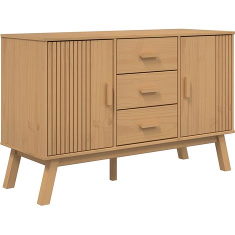 Buffet OLDEN braun 114x43x73,5 cm aus massivem Kiefernholz
