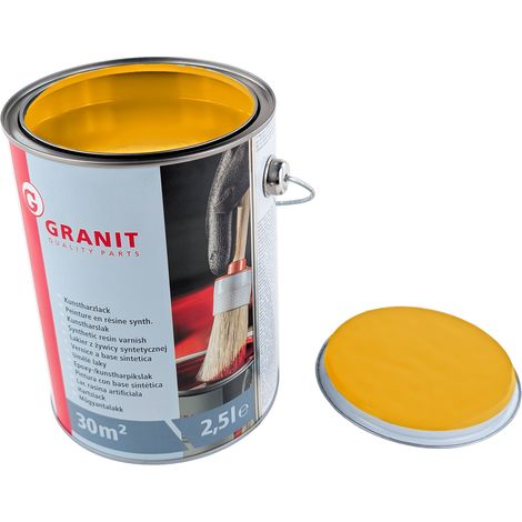 Barniz de pintura amarillo dorado RAL 1004 Nopolux Wilckens Granite, lata de 2,5 l (1/2)