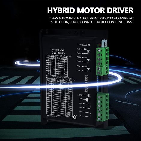 CW-5045 Schrittmotortreiber Microstep 4,5 A 24–50 V DC CNC-Steuerung Hybridmotoren, 1 Stück (1/5)