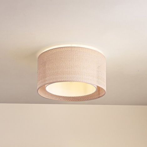 [GEBRAUCHT] B-Ware Lindby Deckenleuchte Soula Deckenleuchte Lampe Licht Ø40 cm beige Kunststoff E27 (1/2)