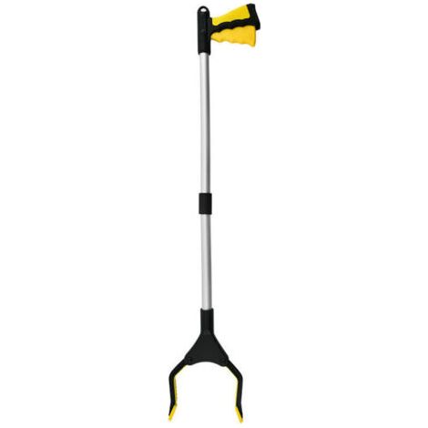 BUNTHAUS Pince à déchets jaune - 81 cm Pince à déchets pliable + pince télescopique pivotante - Pince à déchets (1/5)