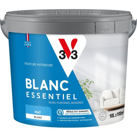 Peinture intérieure Blanc Essentiel® V33 Blanc Mat 10L