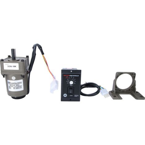 – 220V 15W reversible gear motor – Adjustable speed 90–1650 rpm – Maximum torque 5 N·m – Mounting bracket included - M315-402 (1/5)