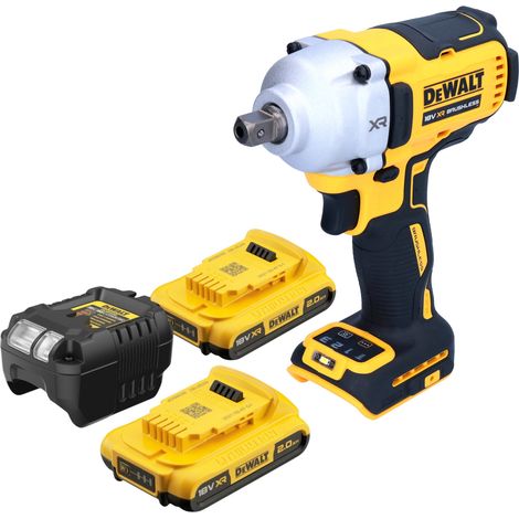 Llave de impacto sin cable DeWalt DCF 892 D2 18 V 812 Nm 1/2" sin escobillas + 2x batería recargable 2,0 Ah + cargador