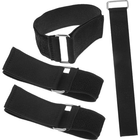 Attache Clôture De Plaque De Sushi Prise Câbles Manette De Gaz Étagère Enveloppes De Cordon Ceinture en Maille Semelle Intérieure Black Polyester (1/5)