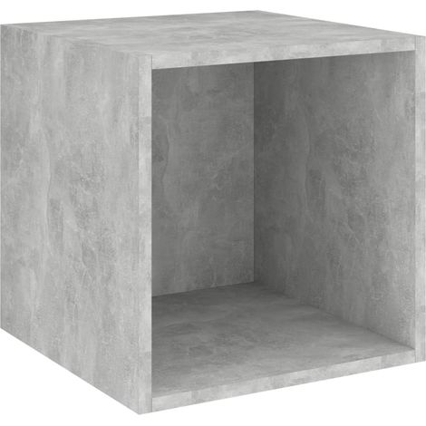 Meubles de Rangement,Armoire murale Gris béton 37x37x37 cm Bois d’ingénierie CFW687092