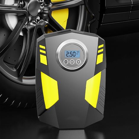 Elektrischer, tragbarer 12-V-Reifenfüller mit Digitalanzeige für Auto, Motorrad und Fahrrad, kompakte Luftpumpe mit Digitalanzeige (1/5)