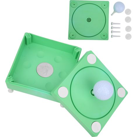 Boîte de rangement de golf de bureau décorative avec quatre pieds, boîte cadeau pour balles de golf détachables (1/5)