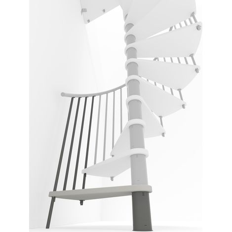 Minka Höhenerweiterung für Spiral Smart 140cm Durchmesser Weiß Grau