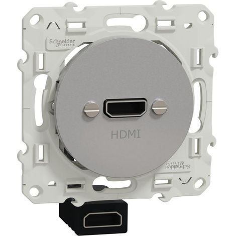 ODACE PRISE HDMI TYPE A ALU SCHNEIDER S530462 (1/3)