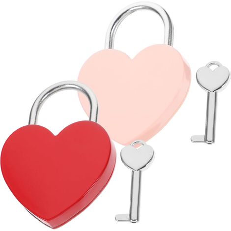 de 2 cadenas en forme de c ur comprenant une cl et un (1/5)