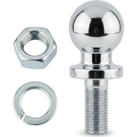 Boule d'Attelage de Remorque 50 mm M25 avec Vis pour Remorque jusqu'à 3,5 T, Voiture, Camionnette (1/5)