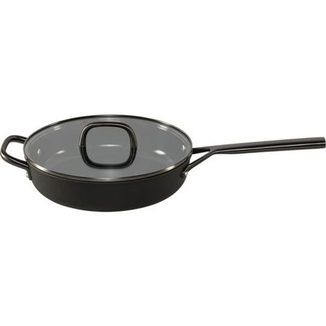 ZWILLING Milano Schmorpfanne mit Glasdeckel 28 cm, schwarz
