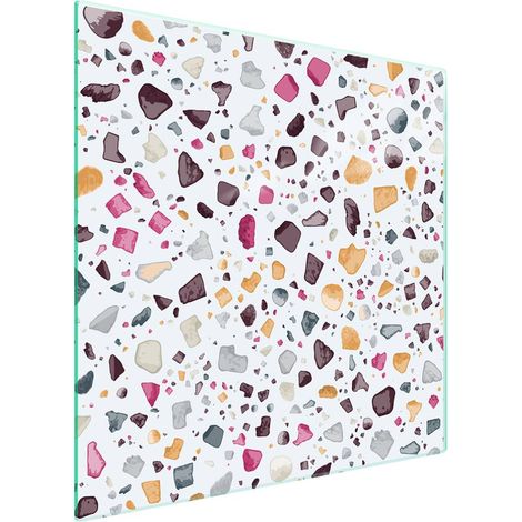 Piastra protettiva in vetro per piano cottura 50x52 Pietra (1/5)