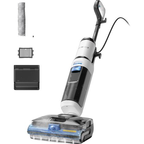 Aspirateur humide et sec, puissance de 160W, longueur de cordon de 8 mètres, hauteur 115 cm, largeur 28 cm, profondeur 28 cm (1/5)