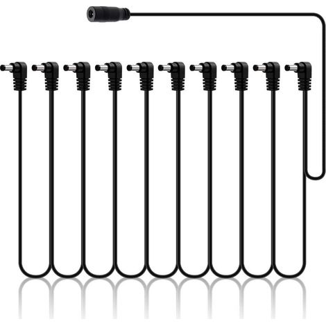 Cable Divisor Corriente DC 9V de 10 salidas 5.5x2.1mm Negro (1/5)