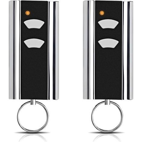 Lot de 2 pièces de rechange pour émetteur manuel Normstahl - Ouverture de porte de garage - 433,92 MHz - 2 canaux - Compatible avec Normstahl Entrematic RCU 433-2, RCU 433-4, EA433 2KM, EA433 2KS-Chro (1/5)