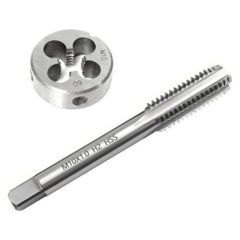 M10 x 1 Metric Taps and Dies, Metric Thread Steel Tap, Thread Tapping Kit, Hss Taps and Dies, M10 (1/5)