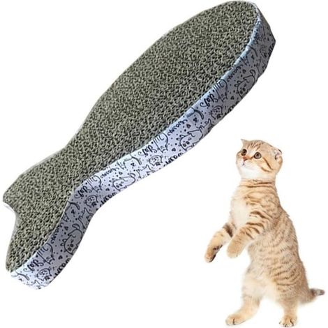 Griffoir pour chat - Jouet interactif en carton pour chats de petite et moyenne taille (1/4)