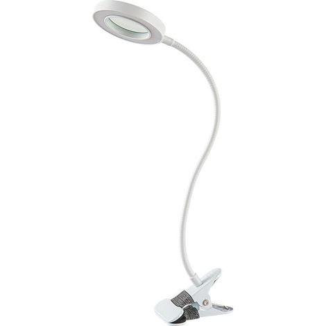 royaluxe -Lampe de lecture LED, lampe à pince à intensité variable pour tête de lit, chambre à coucher, bureau, 3 modes et 9 niveaux de gradation, lampe de bureau à pince flexible, adaptat inclus (bla (1/5)