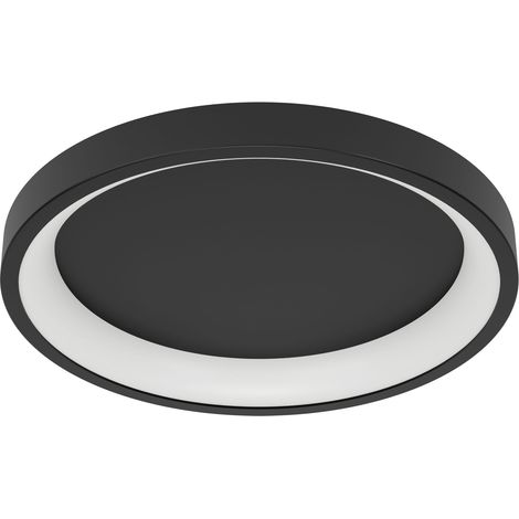 Plafoniera Moderna Loretello-Z Acciaio Nero Plastiche Bianche Led 19,6W 2430Lm (1/3)