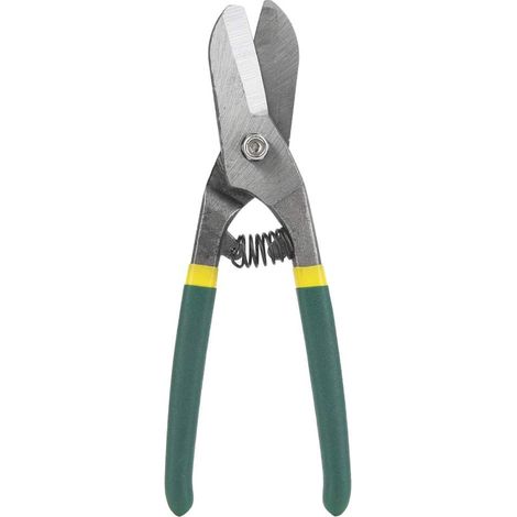 Forbici per metallo dritte resistenti con lame forgiate e impugnatura comoda per tagliare lamiere, rami, cavi, ferro sottile e cartone ideali per 8 pollici (8 pollici)