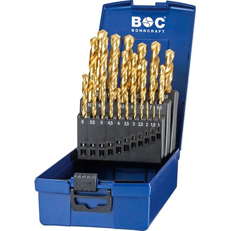 Punte trapano Craft din 338 n hss-tin rivestimento titanio 25 pz