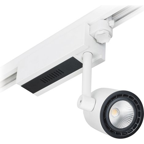 Projecteur rail tilt PROTEUS LED COB 15W 1000lm CRI80 3000K 40º Blanc (1/5)