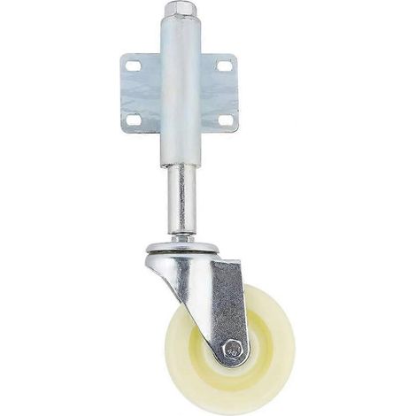 Roulettes de porte, roulettes pivotantes à ressort en nylon de 4 pouces, capacité de charge de 440 lb. (1/3)