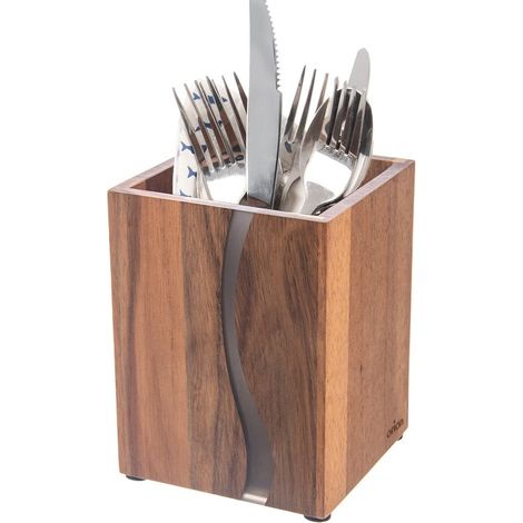 Soporte de utensilios de cocina de madera RIVER (1/5)