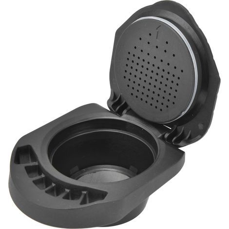 Moulin à café réutilisable compatible Dolce Gusto, capsule rechargeable avec porte-capsule adaptable pour dosettes et poudre. (1/5)