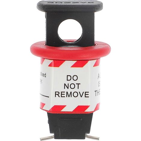 Dispositif de verrouillage de disjoncteur, interrupteur pneumatique, verrouillage de sécurité électrique pour l'isolation de l'alimentation-4.5x2.5cm-Red (1/3)