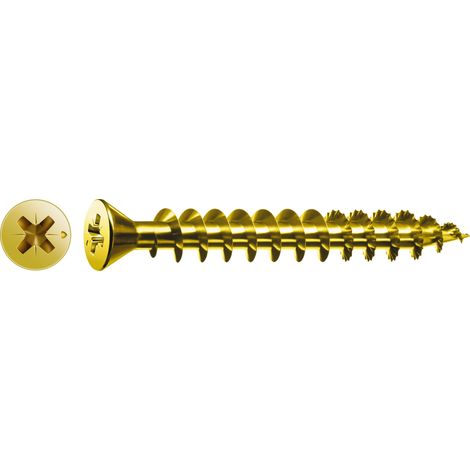 SPAX kleiner Senkkopf 3.0x 12 Vollgewinde Pozidriv 1 Kopf ø 5mm Yellox