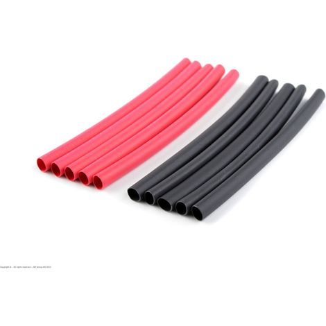 Revtec - Shrink Tubing - 3.2mm - Red + Black - 10 pcs