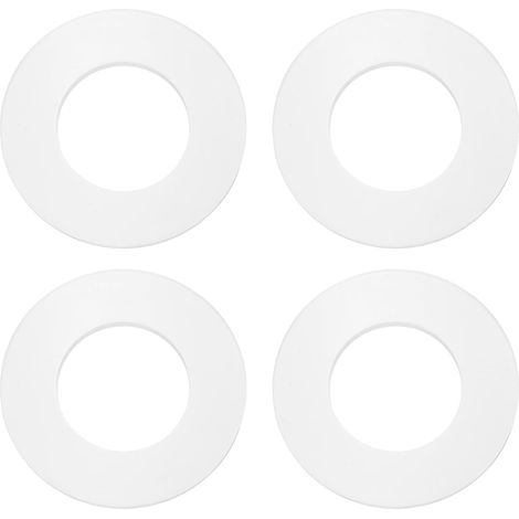 4Pc Joint Plat En Silicone M30 30mm Alésage Joint Plat Blanc (1/5)