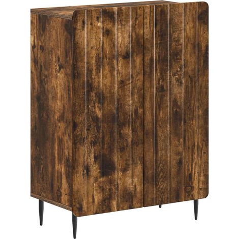 vidaXL Mobiletto da Bagno ZWOLLE Rovere Fumo 59,5 x 31 x 79,5 cm (1/5)