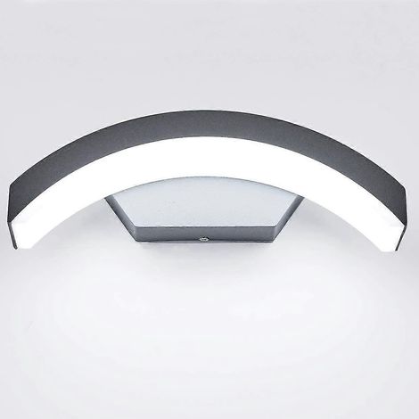 Applique murale extérieure pour porche, couloir, garage, terrasse / LED Osram SMD 24 W, IP65, aluminium / 27 cm, gris / Blanc froid (1/5)