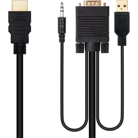 Hdmi Konverter Kabel A Vga+jack3.5+usb-a 1.8 M 10.15.4350 (1/2)