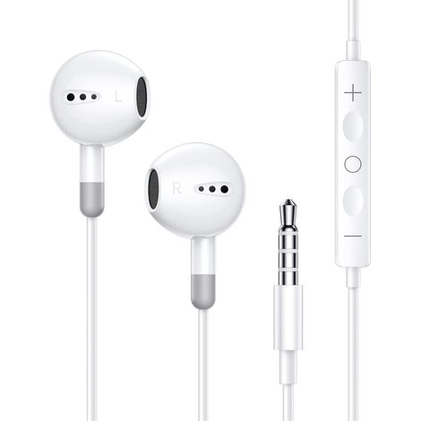 Wired Earphones, Wired Earbuds with Jack Socket, Noise Cancelling Stereo Earphones 3.5 mm Jack (1/5)
