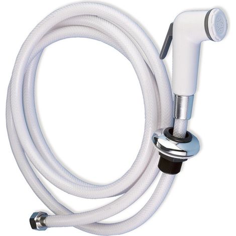 Douche avec support nylon couvercle inox -