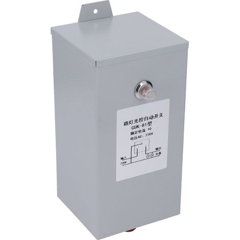 Vollautomatischer, regensicherer Dämmerungssensor für Straßenlaternen, AC 220 V, 10 A (1/5)
