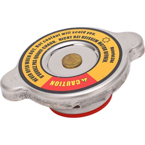 Bouchon de réservoir diesel standard, protection radiateur moteur pour engins lourds (pelle, chargeuse), rouge, taille moyenne, réf. CG-08-043. (1/5)