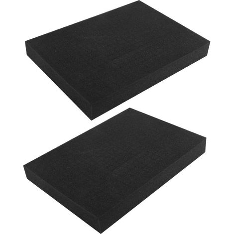 Set mit 2 vorgeschnittenen Schaumstoffplatten für Werkzeugkästen (350 x 250 x 40 mm). (1/5)
