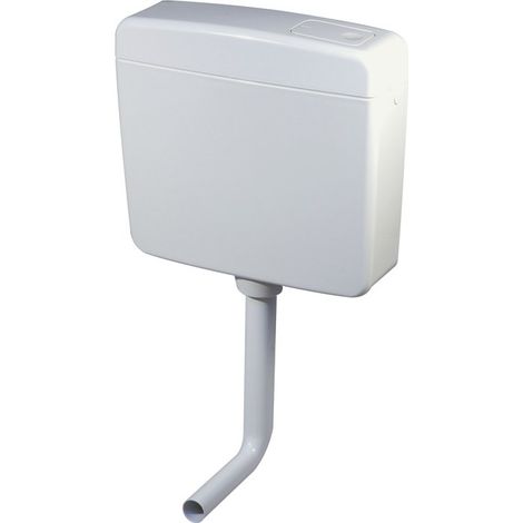 Regiplast – Réservoir de chasse d'eau 6/9L réglable – Chasse simple – Extra plat – Interrompable – Pour espaces confinés